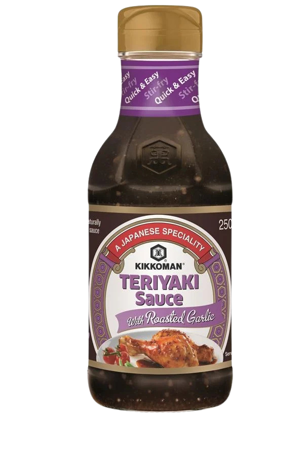 KIKKOMAN TERIYAKI ROASTED GARLIC 250ML