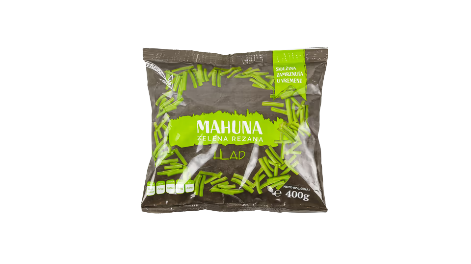 MAHUNA ZELENA REZANA 400G