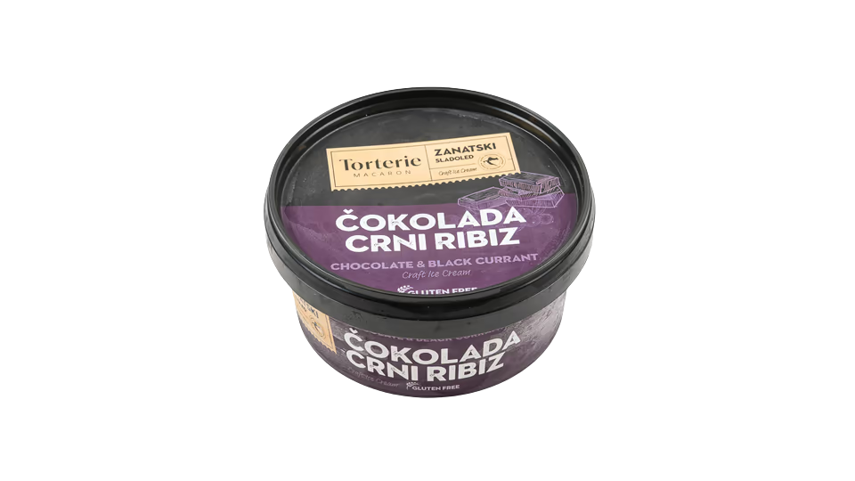 SLADOLED ZANATSKI ČOKOLADA/CRNI RIBIZL
