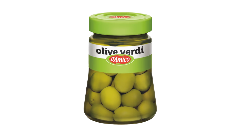 MASLINE ZELENE CIJELE 300G D"AMICO